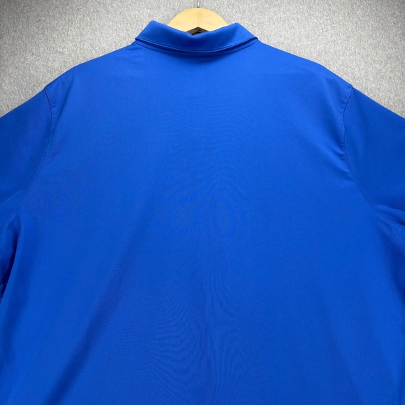 Nike Dri Fit Polo Shirt Mens 3XL Performance Blue Short Sleeve Big Tall Athletic - Picture 6 of 12
